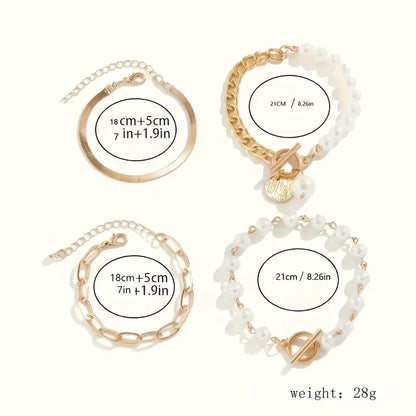 Serpentine™ | 4-Piece Bracelet Set