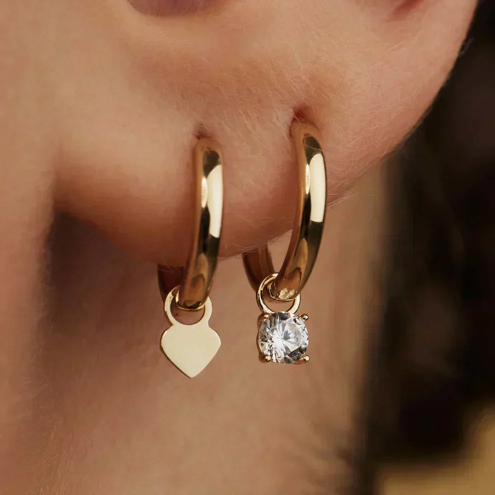 Stellina™ | Stone Hoop Earrings
